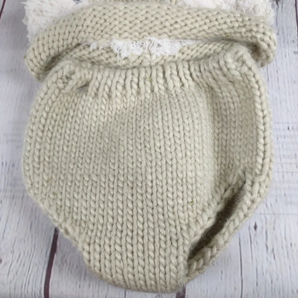 Baby Crochet FOX Hat Diaper Cover Set Natural Animal Cloud Island  infant 0+